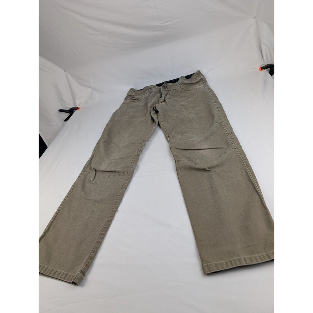 Men's 32x30 Kuhl Kanvus Klassik Jean Chino Gray Hiking Casual Pant Canvas Brown - Picture 2 of 10